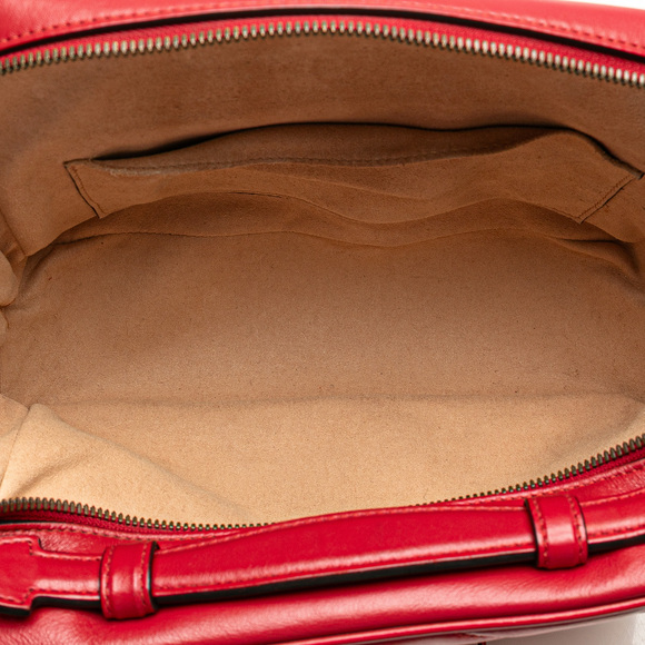 Pre-Loved Gucci Small GG Marmont Matelasse Leather Sylvie Top Handle Satchel - Picture 4 of 10